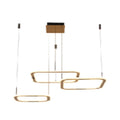 modern linear LED chandelier pendant light