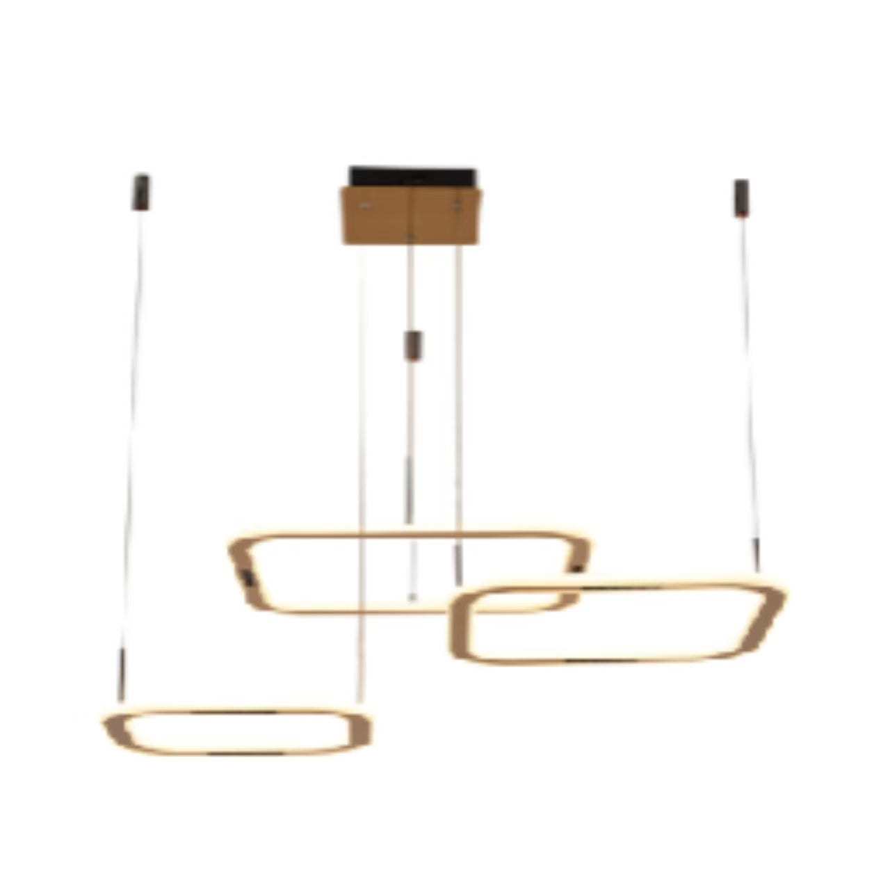 modern linear LED chandelier pendant light