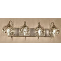 4 Light Crystal vanity fixture