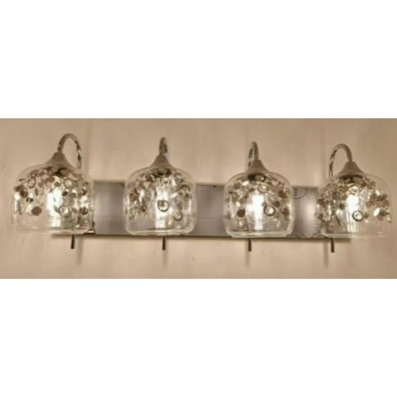 4 Light Crystal vanity fixture