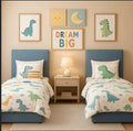 MODERN UPHOLSTERED PANEL HEADBOARD KIDS BED