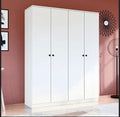4 DOOR WHITE WARDROBE