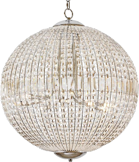ElegantSphericalCrystalChandelier