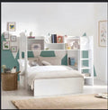 MODERN WOODEN BUNK BED SET OPEN DESIGN 90X200CM