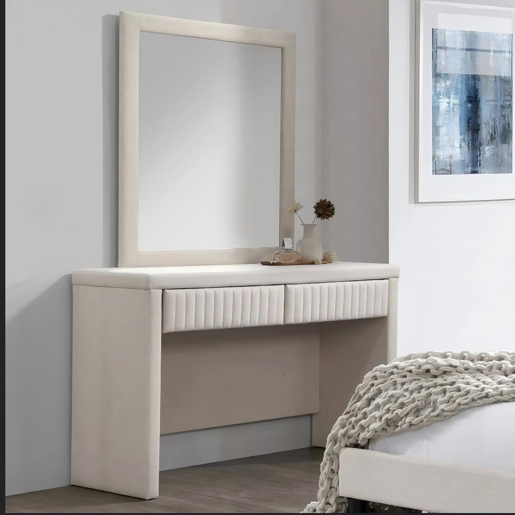 UPHOLSTERED WARDROBE WITH MIRROR