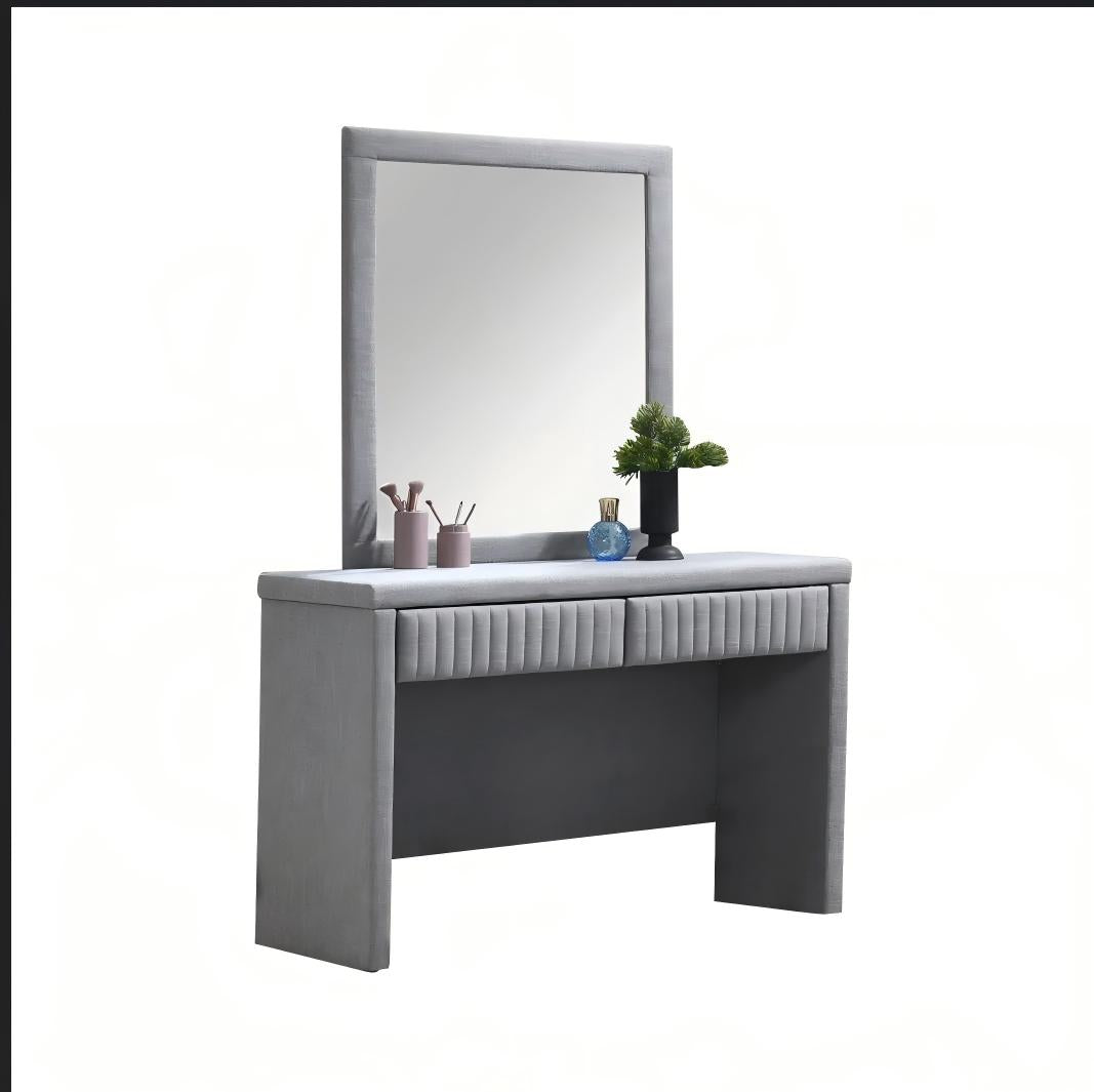 UPHOLSTERED WARDROBE WITH MIRROR